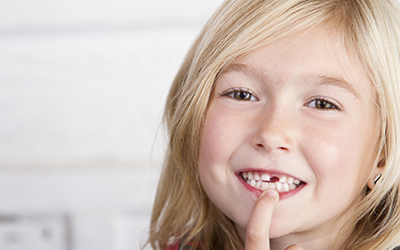 Little girl smiling